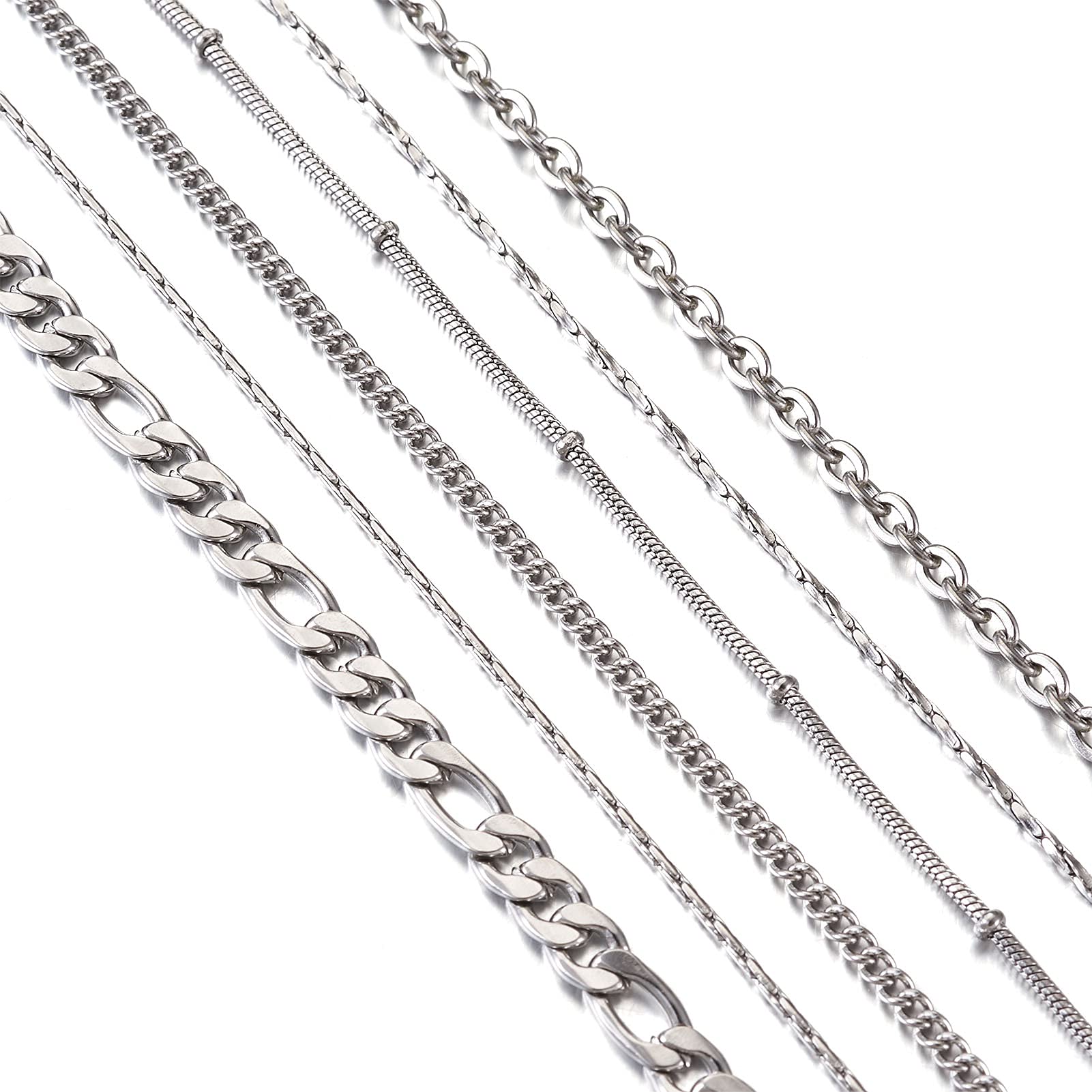 Amazon.com: Pandahall 6 Pcs 19.68 Inch Necklace Chain 6 Style