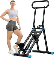 HXD-ERGO Folding Stair Stepper: 6 Adjustable Resistance Levels, Vertical Climber for Full Body Home Cardio Workout