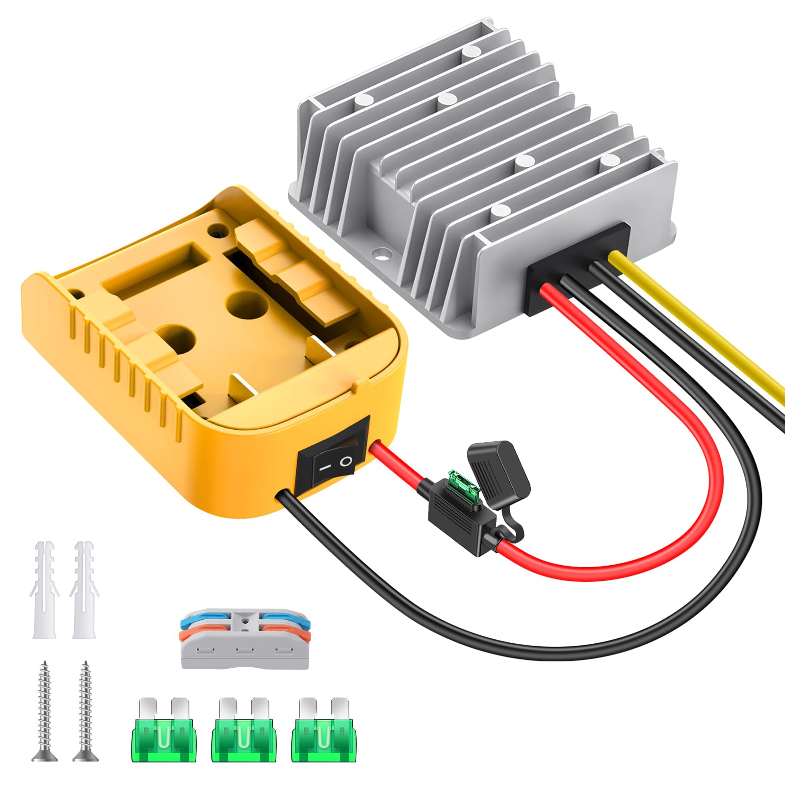 20V to 12V Step Down Converter for Dewalt 20V Battery, DC Voltage