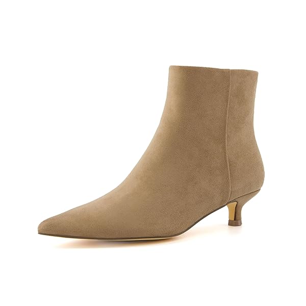 CUSHIONAIRE Women's Barbi Kitten Heel Bootie +Memory Foam, Wide Widths Available