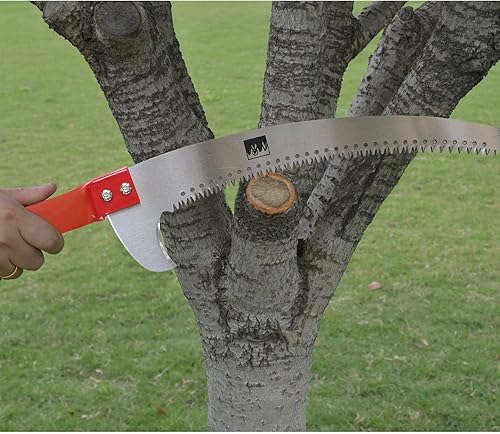 Miniatura 4 de Scalebeard Sierra de poda, hoja de fijación para sierra de árbol de 15 pulgadas, cabezal de podadora de poste de jardinería, sierra de mano para