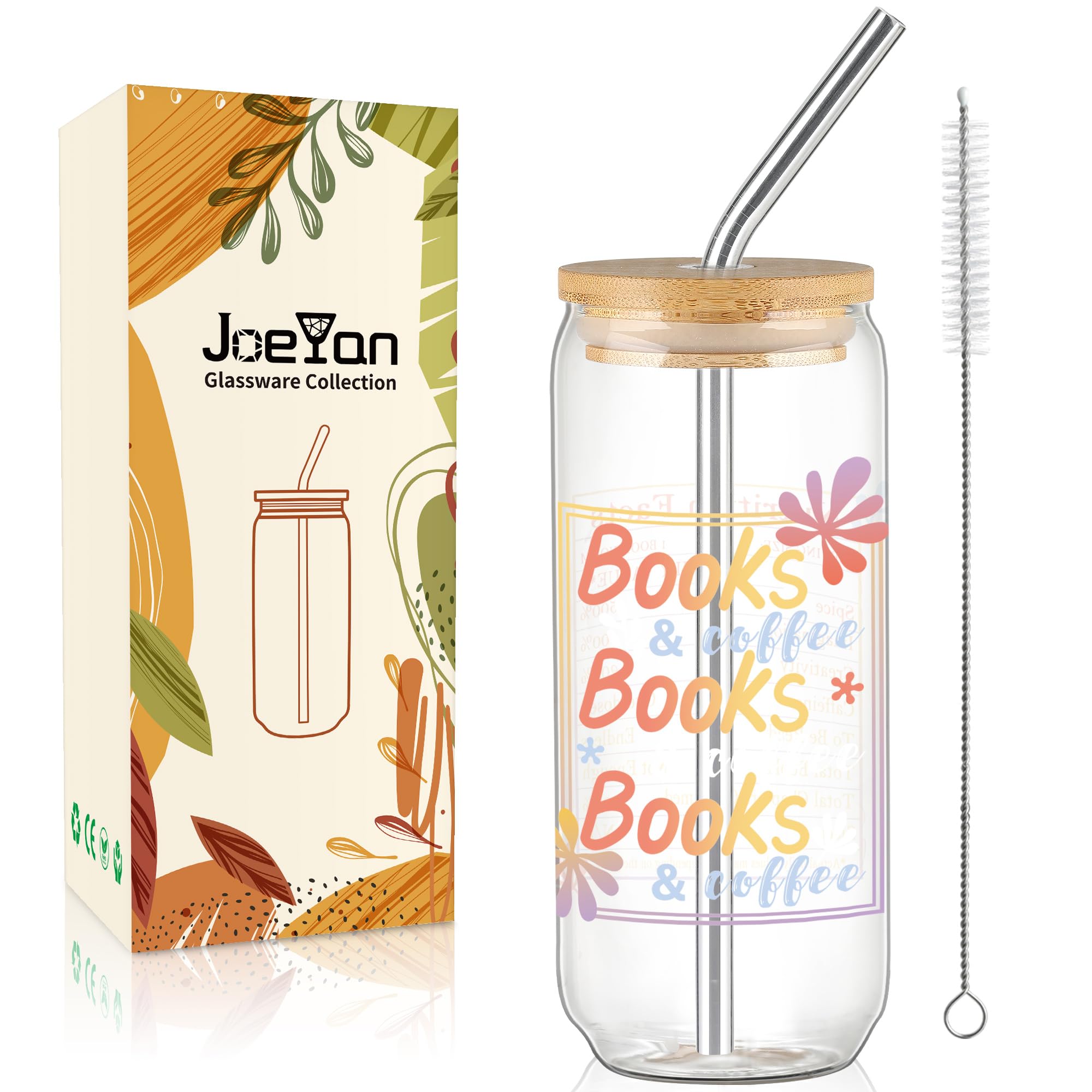 Tasse pour café glacé et thé sur le thème livre pendant la lecture