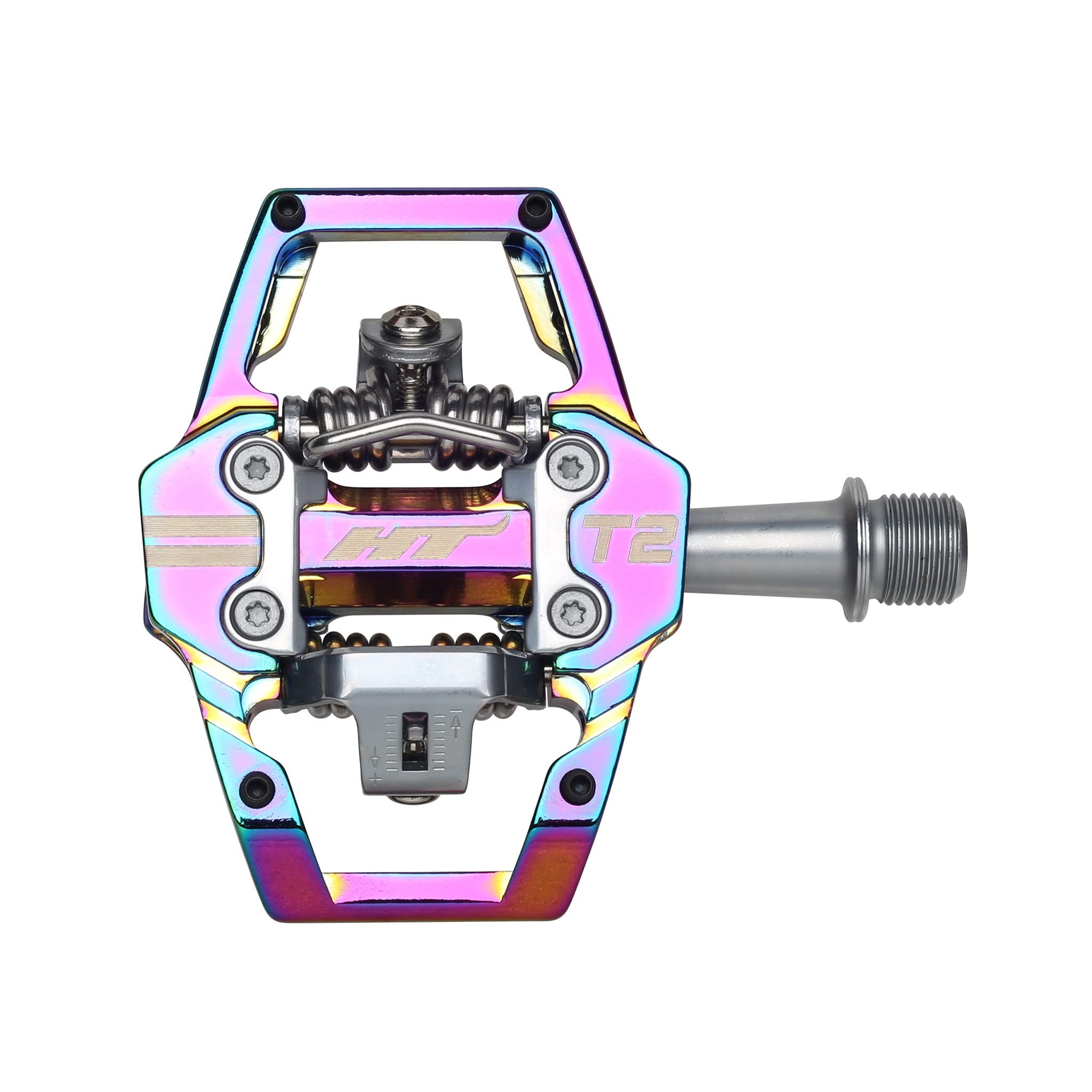 HTComponents T2 Clipless Pedals Oil Slick, One Size