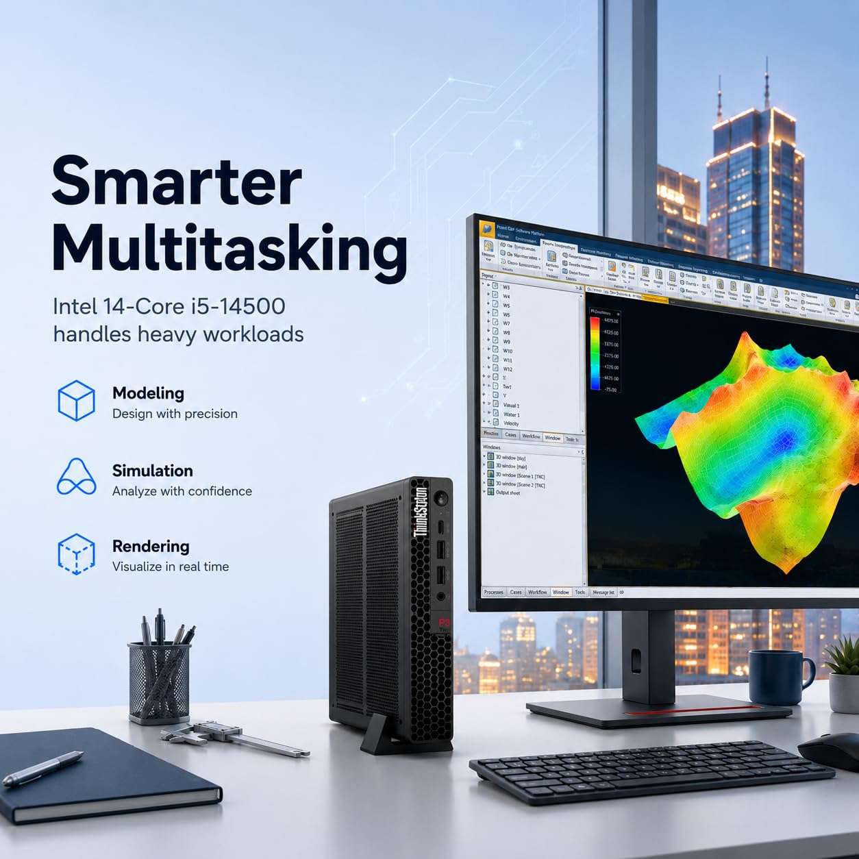 Amazon.co.jp: Lenovo ThinkStation P3 小型ワークステーション