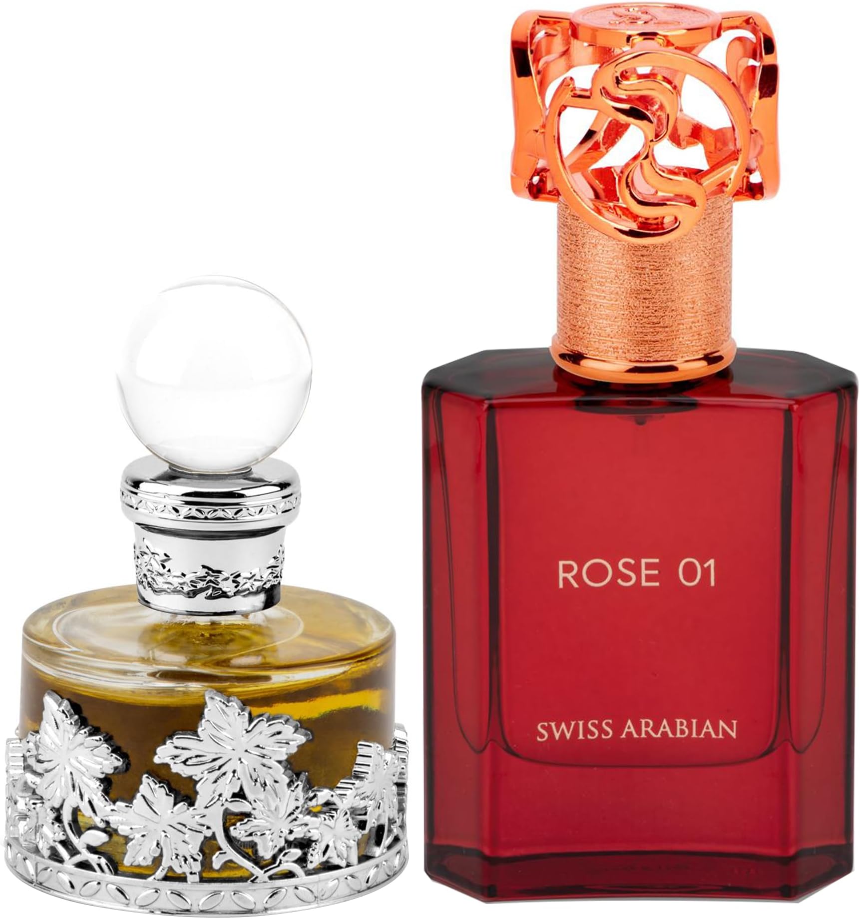Swiss Arabian Rose 01 50ml EDP + Rose Malaki 25ml CPO