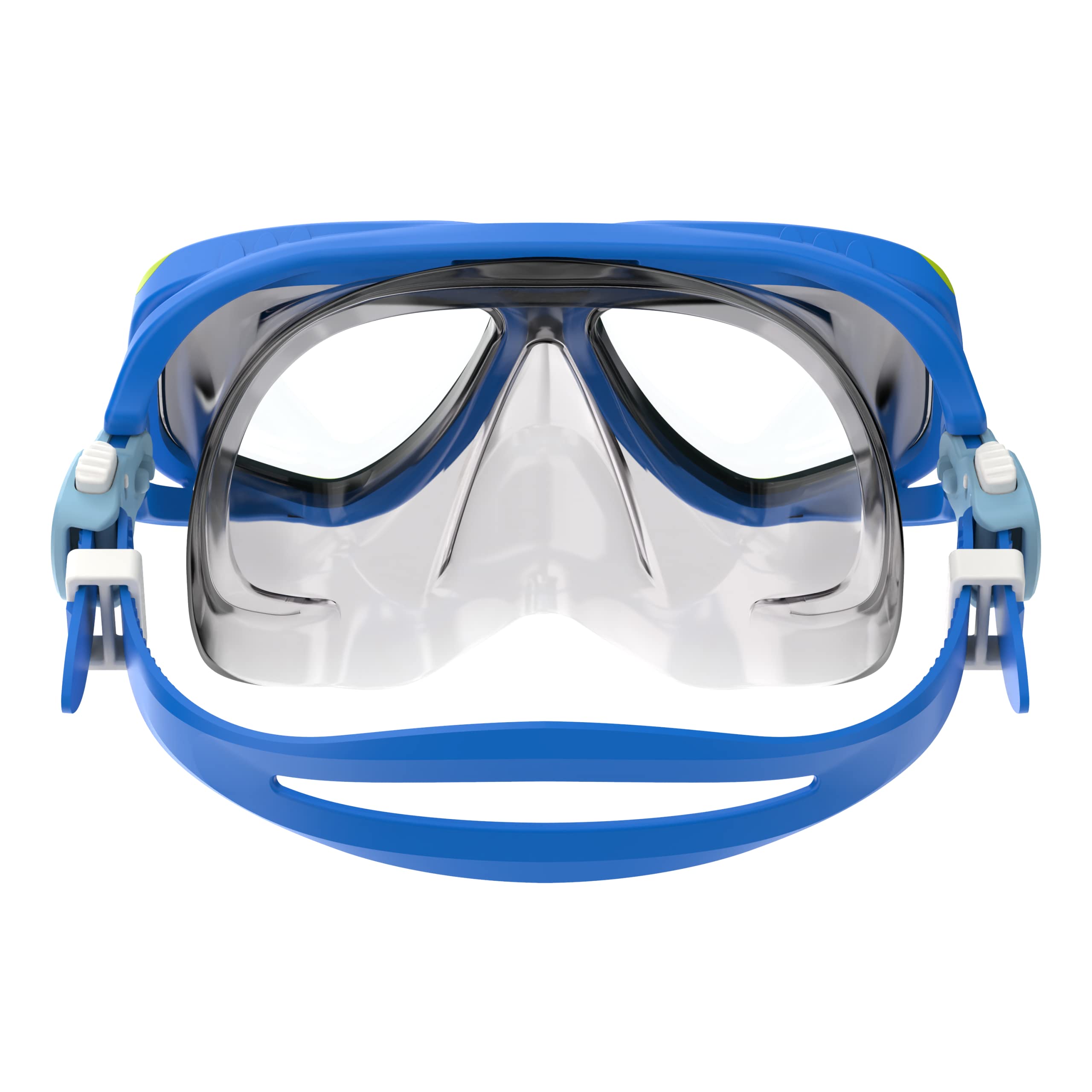 Masque De Plongée Enfant Avec Nez - Lunettes De Natation Anti-buée, Anti-fuite - Champ De Vision 180° - Taille Unique, Sangle Réglable