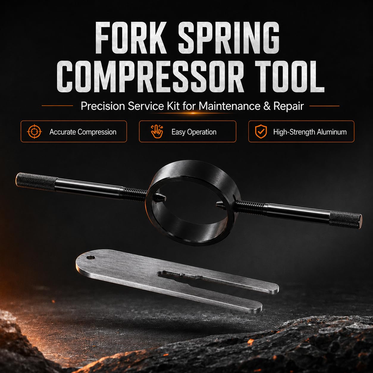 Compressore Molla Forcella per moto, Universale Compressore a Molla per Forcella Strumento Servizio Molla Elicoidale Manutenzione Molle Forcella per Maggior Parte Delle Forcelle Sreetbike Rovesciate