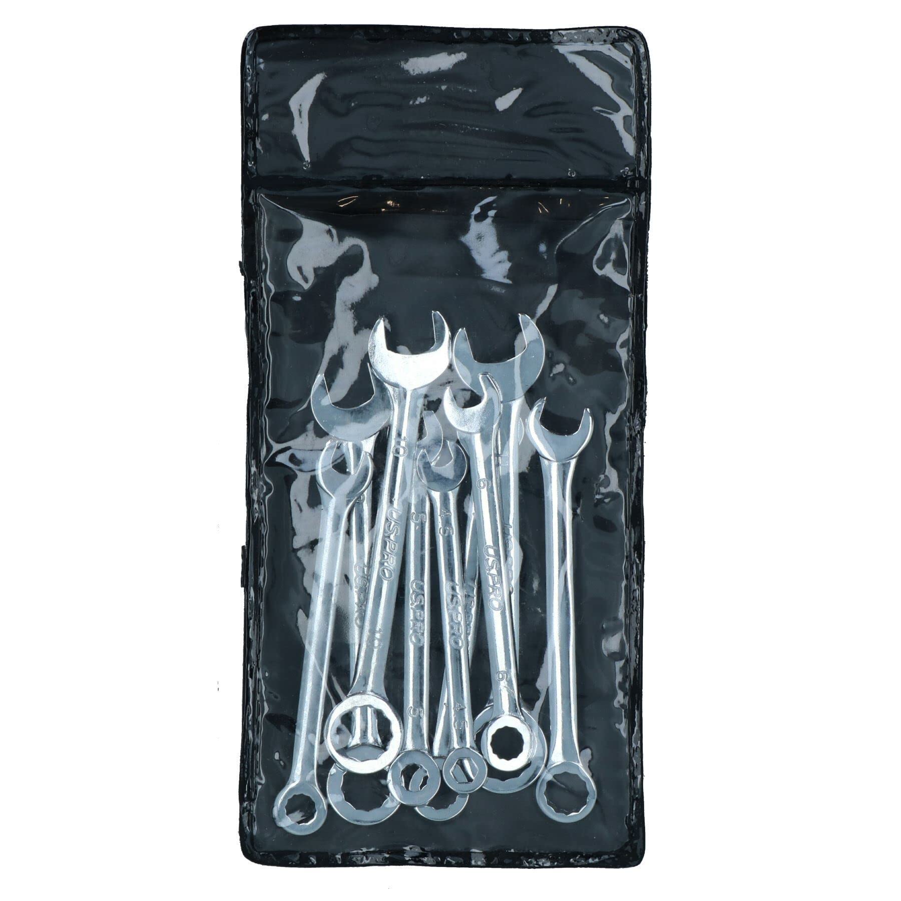 Metryczne + Imperial SAE Mini klucze płasko-oczkowe 4-11 mm 5/32" - 7/16" 20 szt