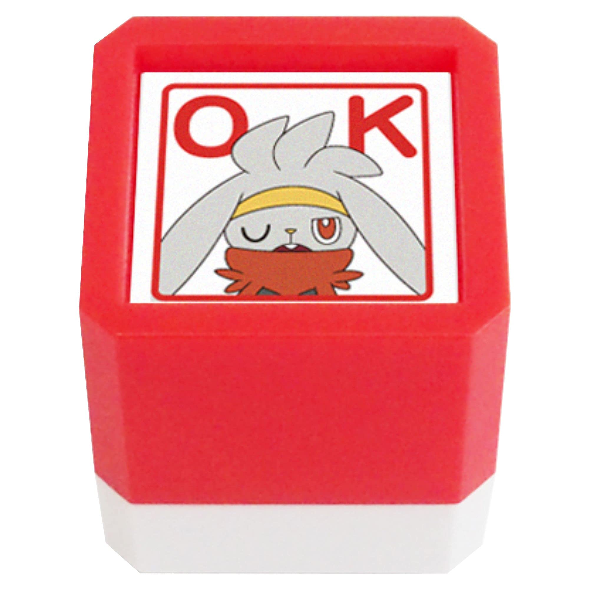 Kodomonokao 2871-010 Pokemon Self-Inking Rubber Stamp SQ Rabifoot