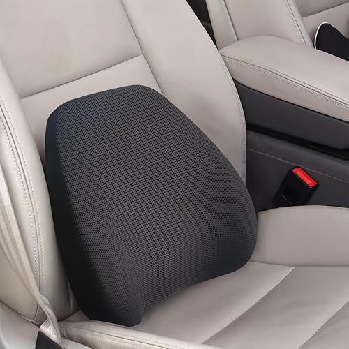Almohada de apoyo lumbar súper acogedora para automóvil o silla de oficina, almohada lumbar 100% de espuma viscoelástica con funda extraíble