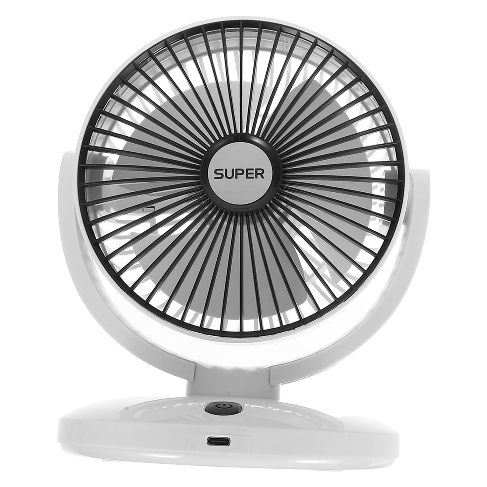 Ventilateur USB portable et rechargeable de bureau avec circulation d'air pour voyage