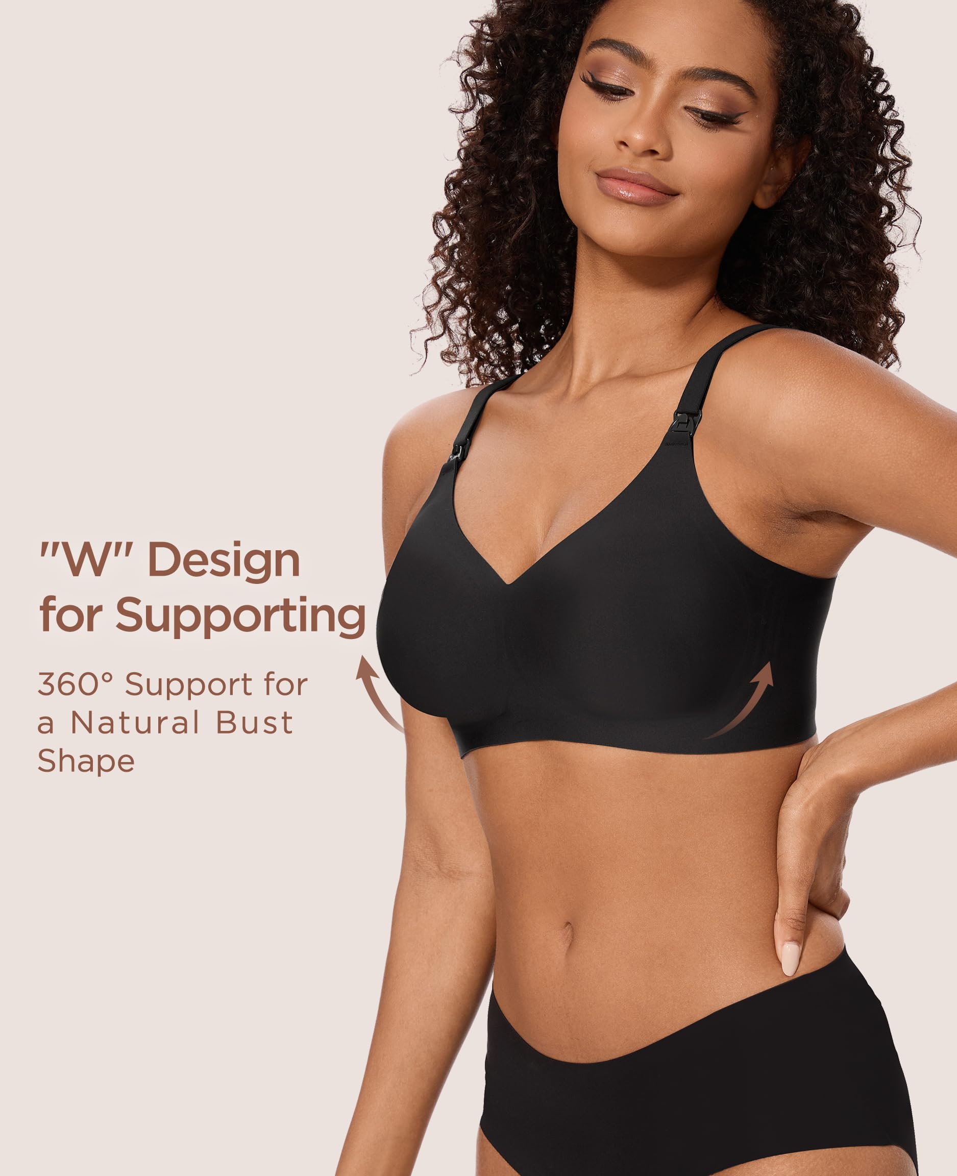 HBselect Sportivi Gravidanza Reggiseno Allattamento Senza Cuciture Bra Donna Morbido e Traspirante Reggiseno Senza Ferretti