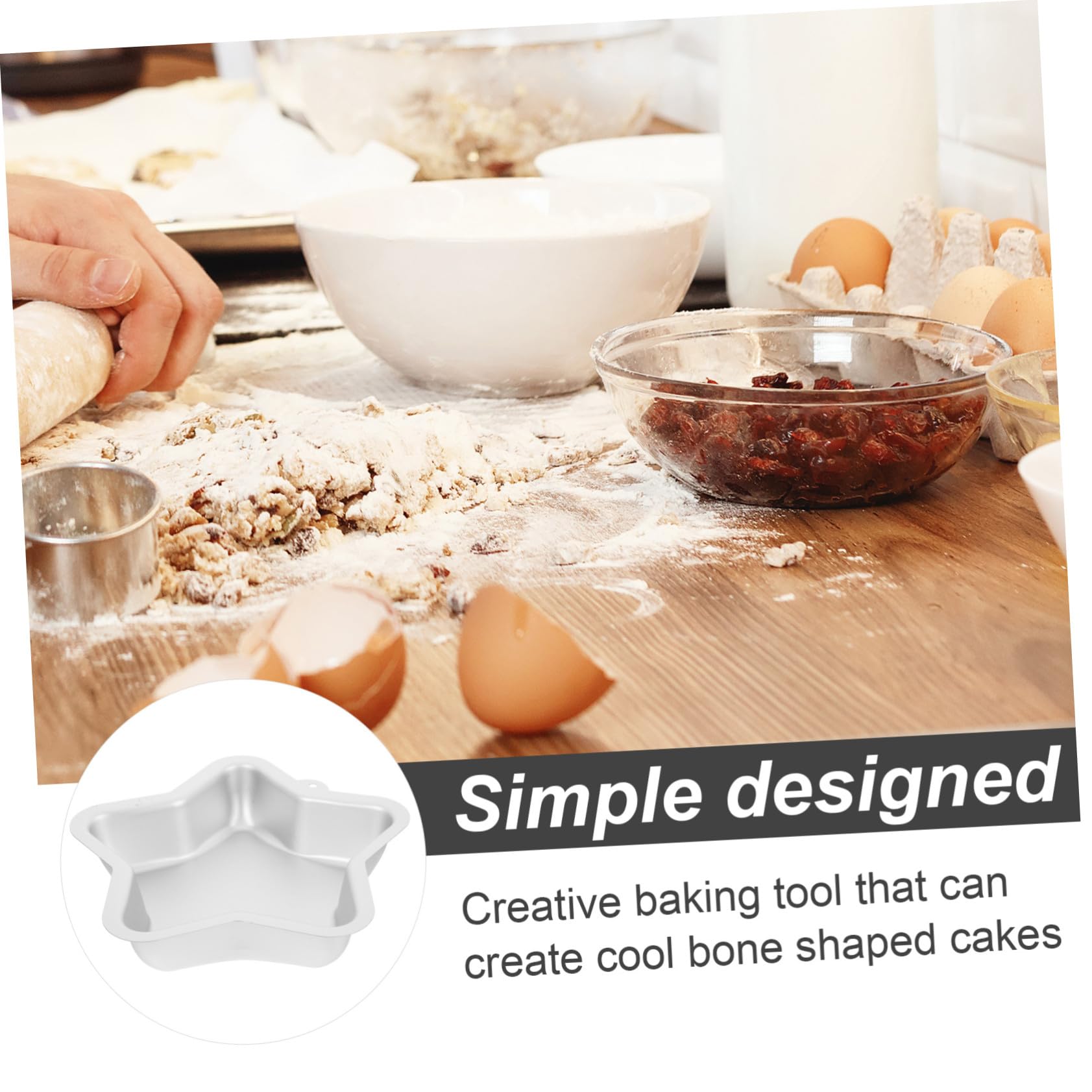 2 Pièces Moule à Gâteau Étoile Alliage Aluminium Moule de Cuisson Antiadhésif Étoile à Branches pour Cheesecakes Cupcakes et Desserts Créatifs