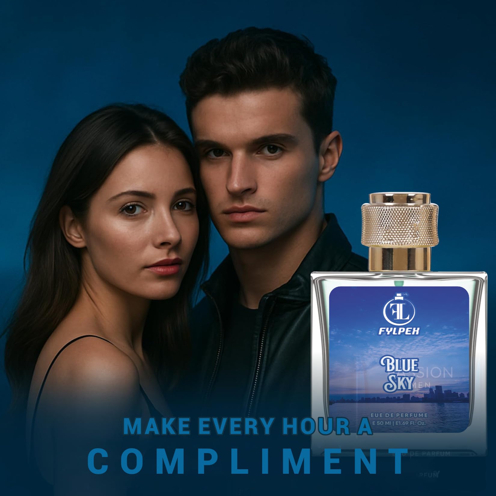 Buy FYLPEX Blue Sky Perfume for Men 50ml | Citrus, Floral, Musk
