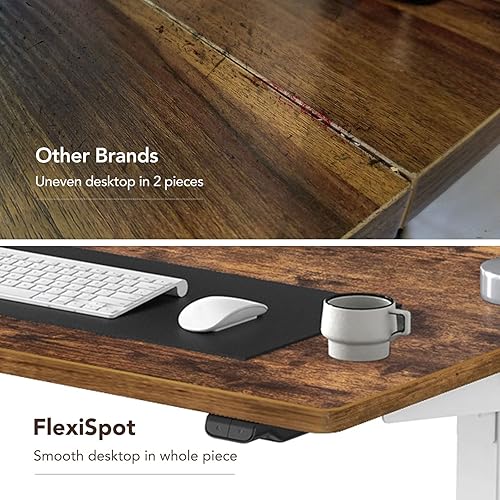 Miniatura 4 de FLEXISPOT Escritorio eléctrico de pie ajustable en altura, escritorio de pie de 48 x 24 pulgadas, escritorio de pie para oficina en casa, escritorio