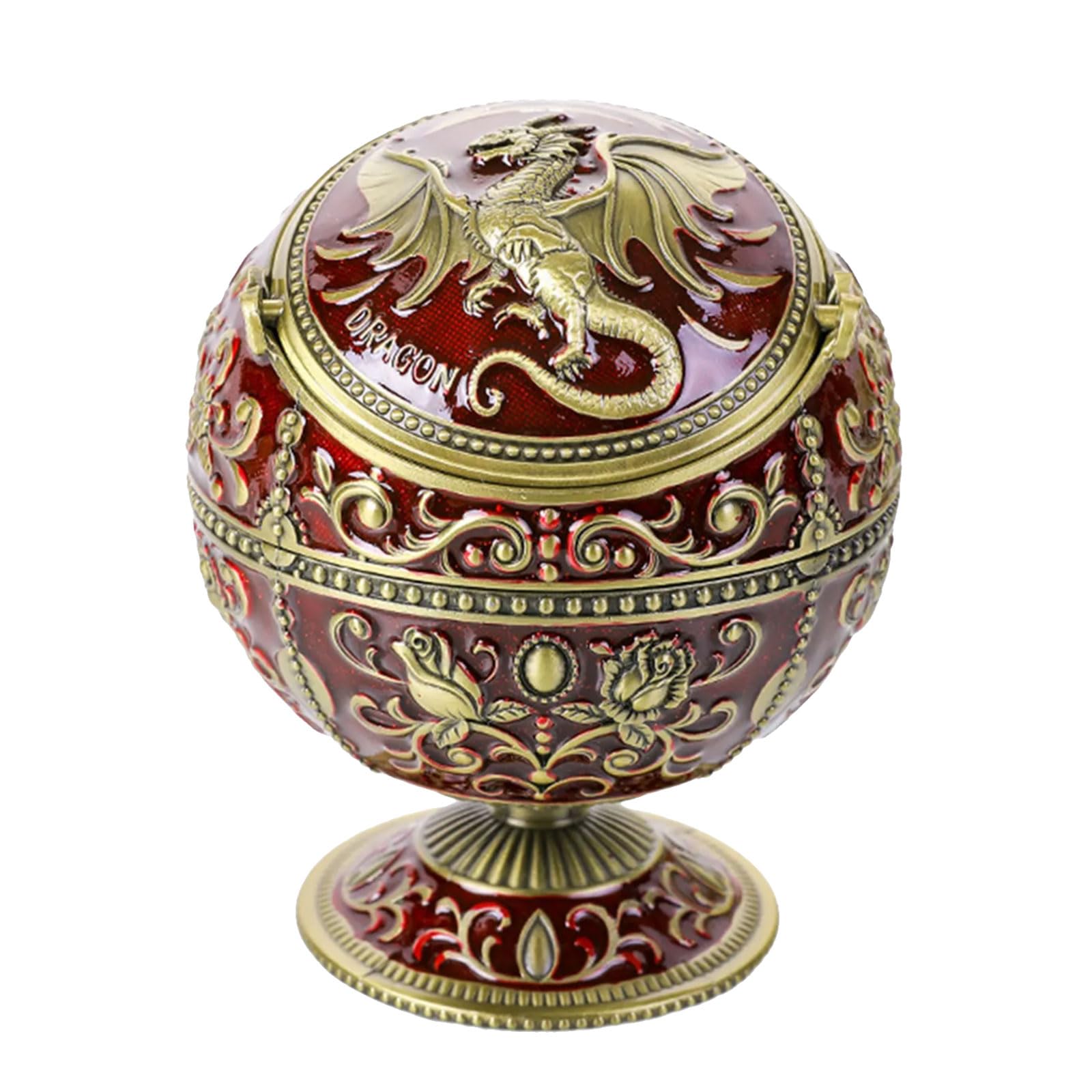 NVOQILIN Creative Metal Ashes Tray Odors Minimizers Modern Ornament Home Decors Scatter Proof Design Decorative Ashtray