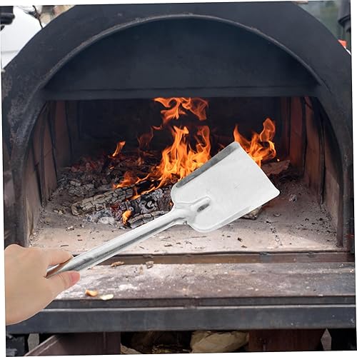 Miniatura 3 de Zerodeko Pala larga para chimenea para cenizas, barbacoa de carbón y cenizas, pala de acero inoxidable, pala de nieve, pala multifunción para