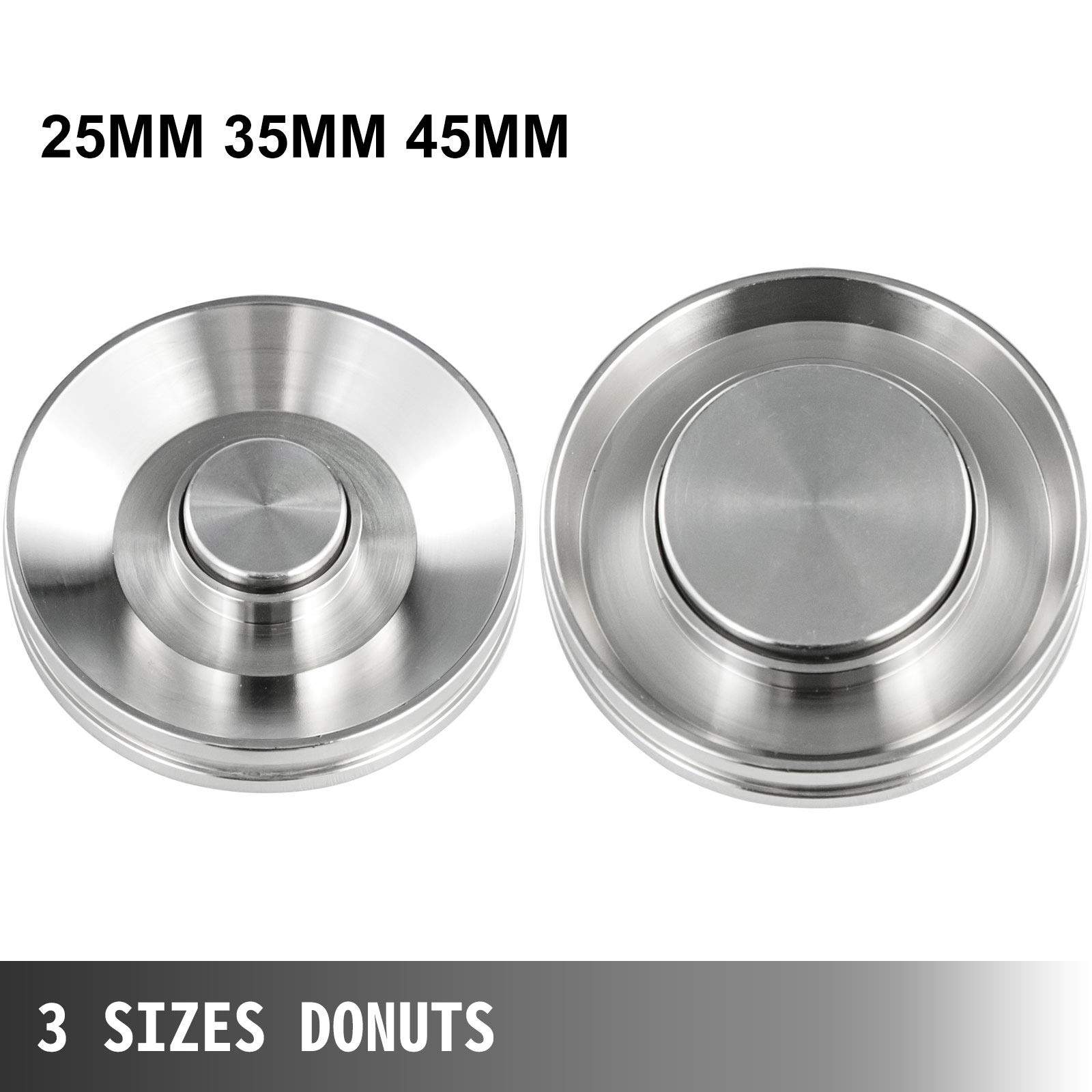 VEVOR Automatische Donut-Herstellungsmaschine, 7L, Kommerzielle Donutmaker, Donutmaschine, Donut Maker Maschine, aus Edelstahl 304, 3 Größen von Donutformen, Vollautomatisch, Intelligente Steuerung