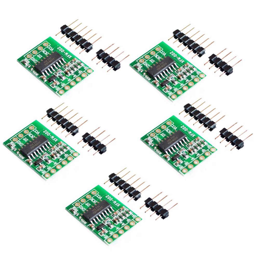 CHENBO(TM) 5 Pcs HX711 Weighing Sensor Dual-Channel 24 Bit Precision A/D Module Pressure Sensor