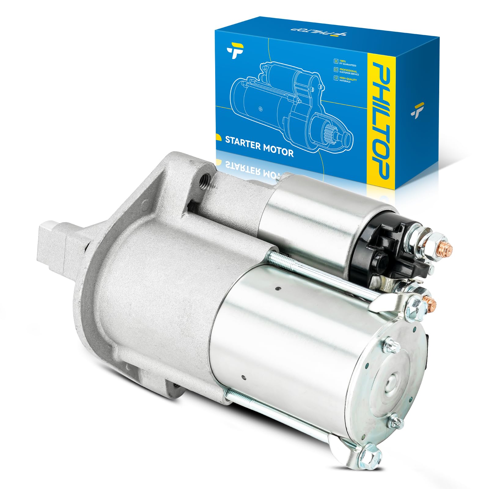 PHILTOP 6763N New Starter Compatible with 2009-2011 Wrangler 3.8L
