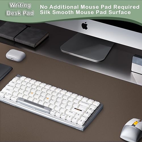 Miniatura 5 de Boutilon Protector de cuero para escritorio, alfombrilla de mouse antideslizante, alfombrilla de escritorio para laptop, alfombrilla de mouse de