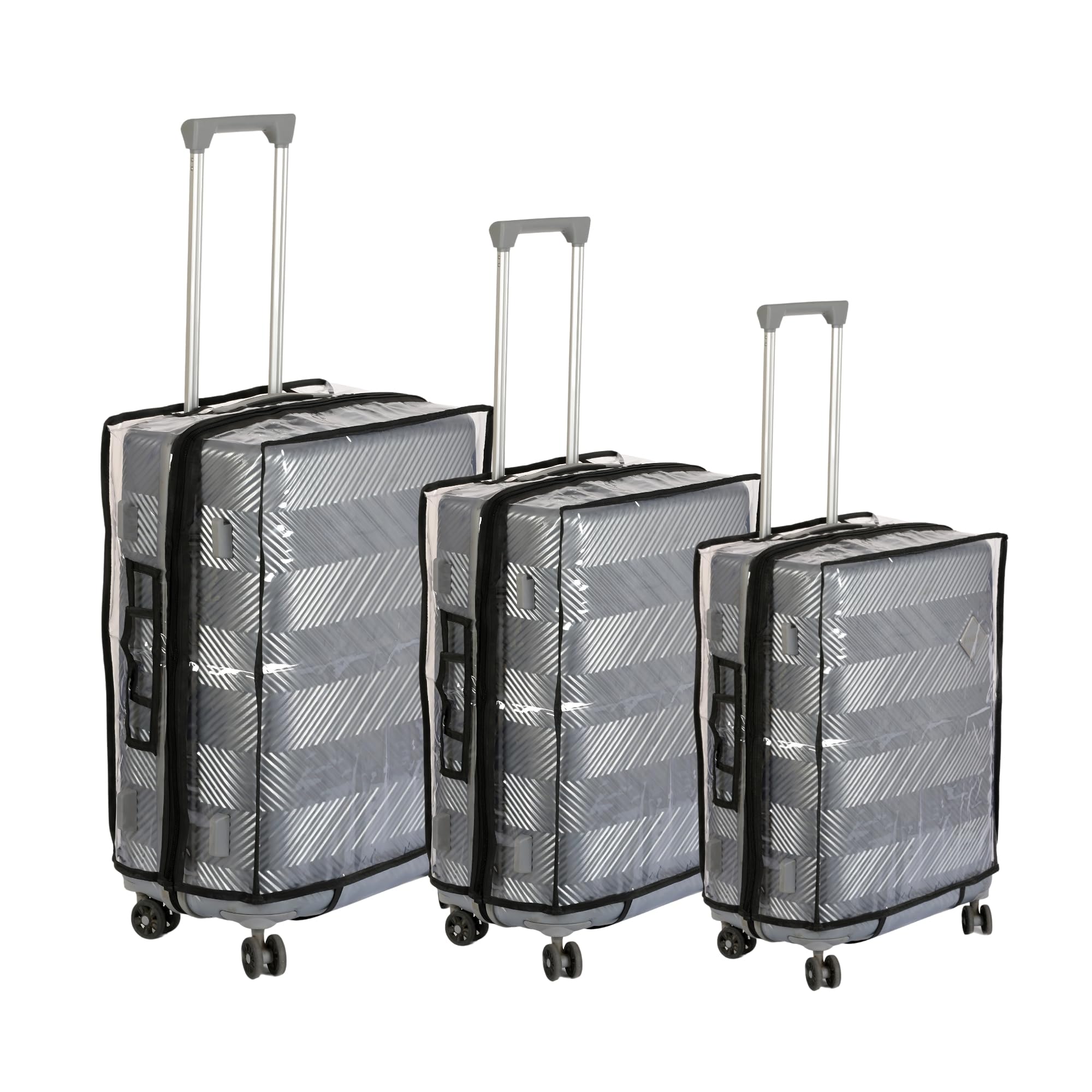 ampereus Trolley Bag Cover | Luggage Suitcase Cover Small, Medium, Large Sizes |20-24-28" Bag Cover | Durable & Waterproof Travel Protection (Set of 3)-picture-13