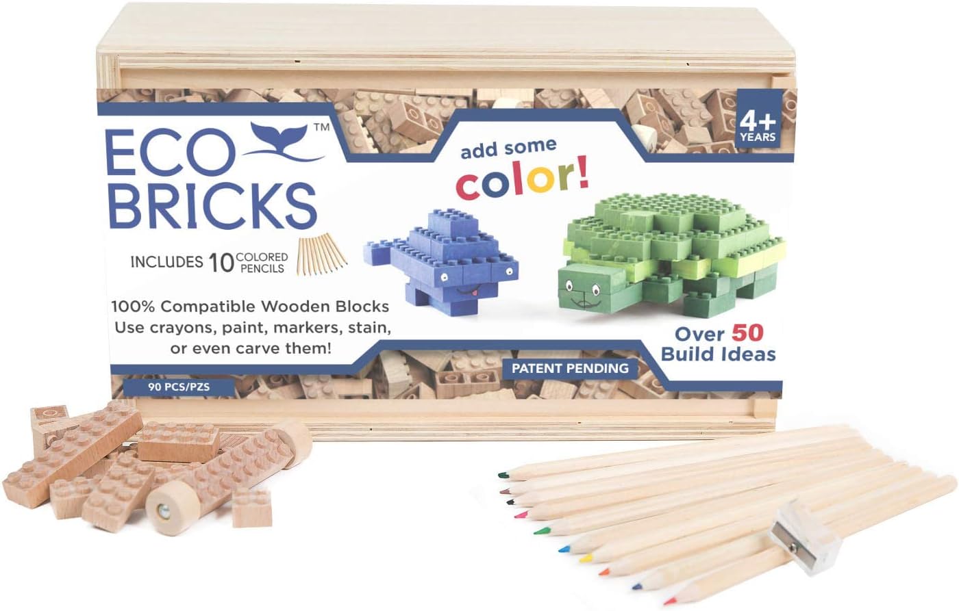 Once Kids Eco Bricks, 90 Piece