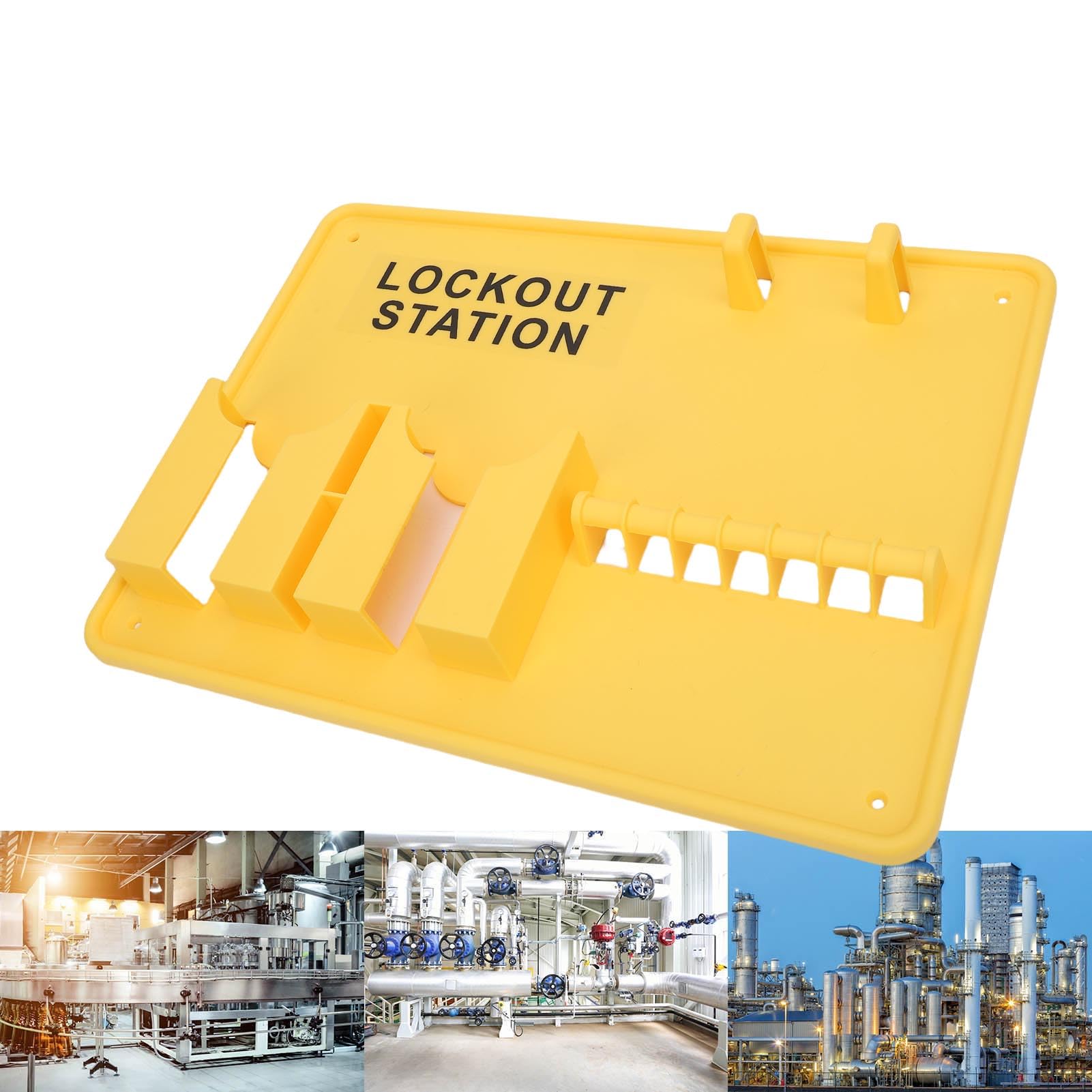 Lockout -Tagout -Station, Hochfestes PC -Material, Verformungsnachweis, Wandmontiertes Lock -Out -Tag für die Industrie, Leicht Erkennbar, für Verschiedene Betriebsumgebungen