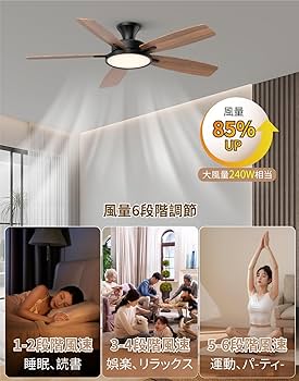 Amazon.co.jp : 【節電-5年保証】TALOYA シーリングファンライト