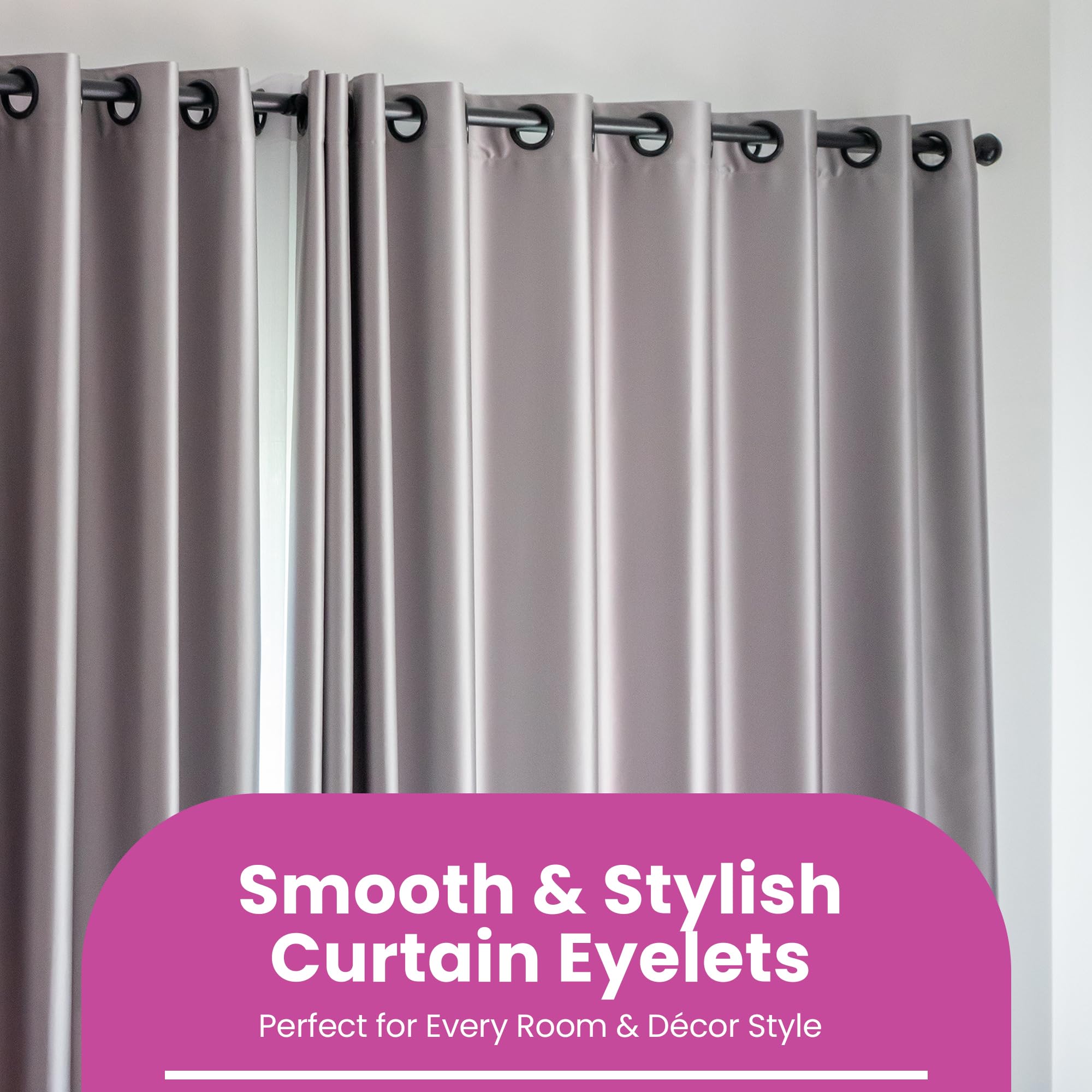 20 Pezzi Occhielli Per Tenda In Acciaio Inox, Anelli Per Tende In Metallo Di Diametro Interno Con Occhielli 1-9/16"(40mm) Tende Con Occhielli Romani Per Finestra Del Bagno (20 Pezzi-argento