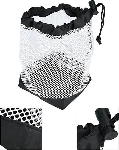 Miniatura 4 de Fydun Bolsa para sostener, bolsa de malla de nylon con cordón de 36 bolas titular de almacenamiento de red accesorio