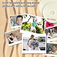 Vista 8 de PlexDisc 95252 CD-R 700MB 52X Hub de inyección de tinta blanco imprimible - 100pk husillo embalaje libre de frustración, 100 discos