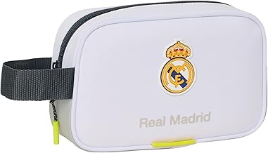 Safta Real Madrid EQUIPACIÓN 25/26 - Neceser Escolar Infantil Pequeño, Neceser, Ideal para Diferentes Edades, Cómodo y Versátil, Calidad y Resistencia, 22x8x13.5 cm