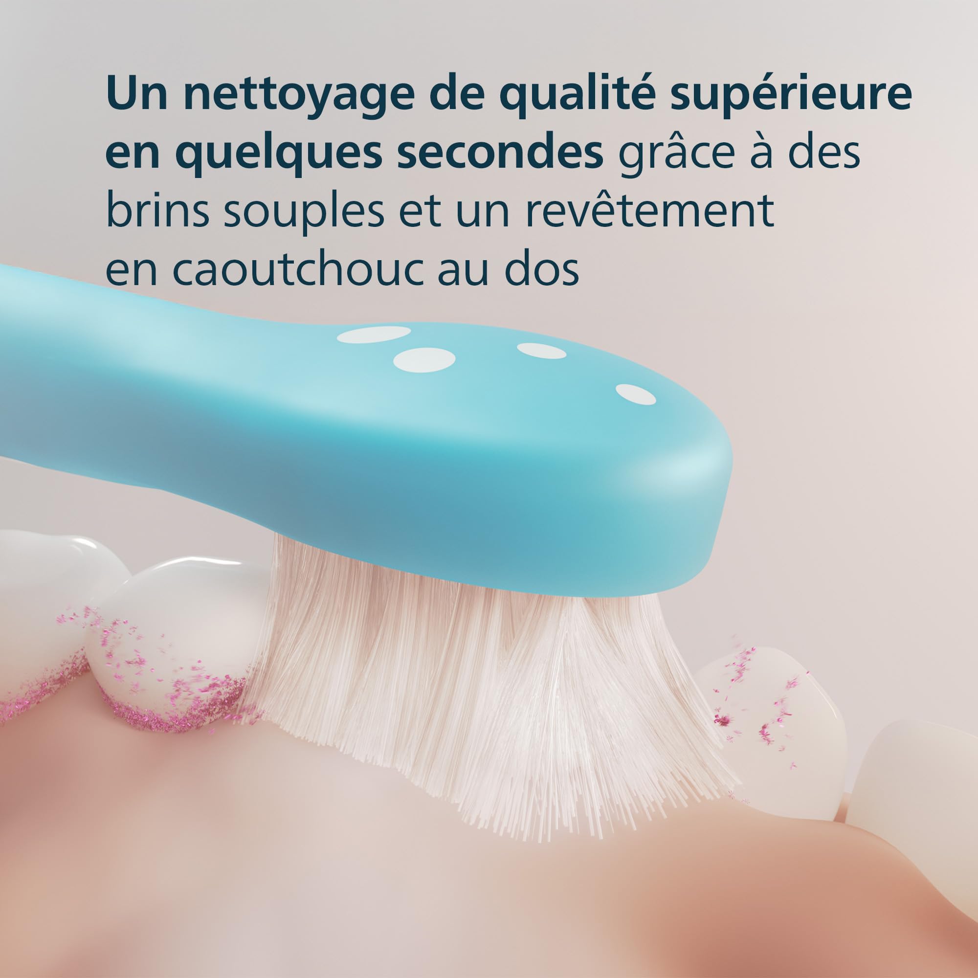 Philips Sonicare for Kids - têtes de brosse à dents de rechange d'origine pour enfants à partir de 3 ans, lot de 4, HX6034/90