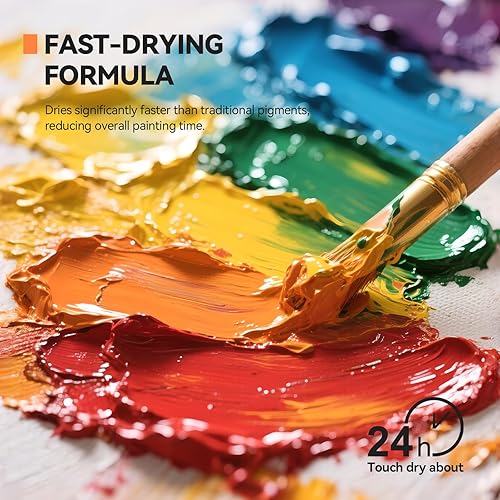 Miniatura 3 de Paul Rubens Pintura al Óleo, 18 Colores al Óleo Brillantes Suministros de Arte con Alta Saturación, Tubos de Gran Capacidad de 50ml, Tiempo de
