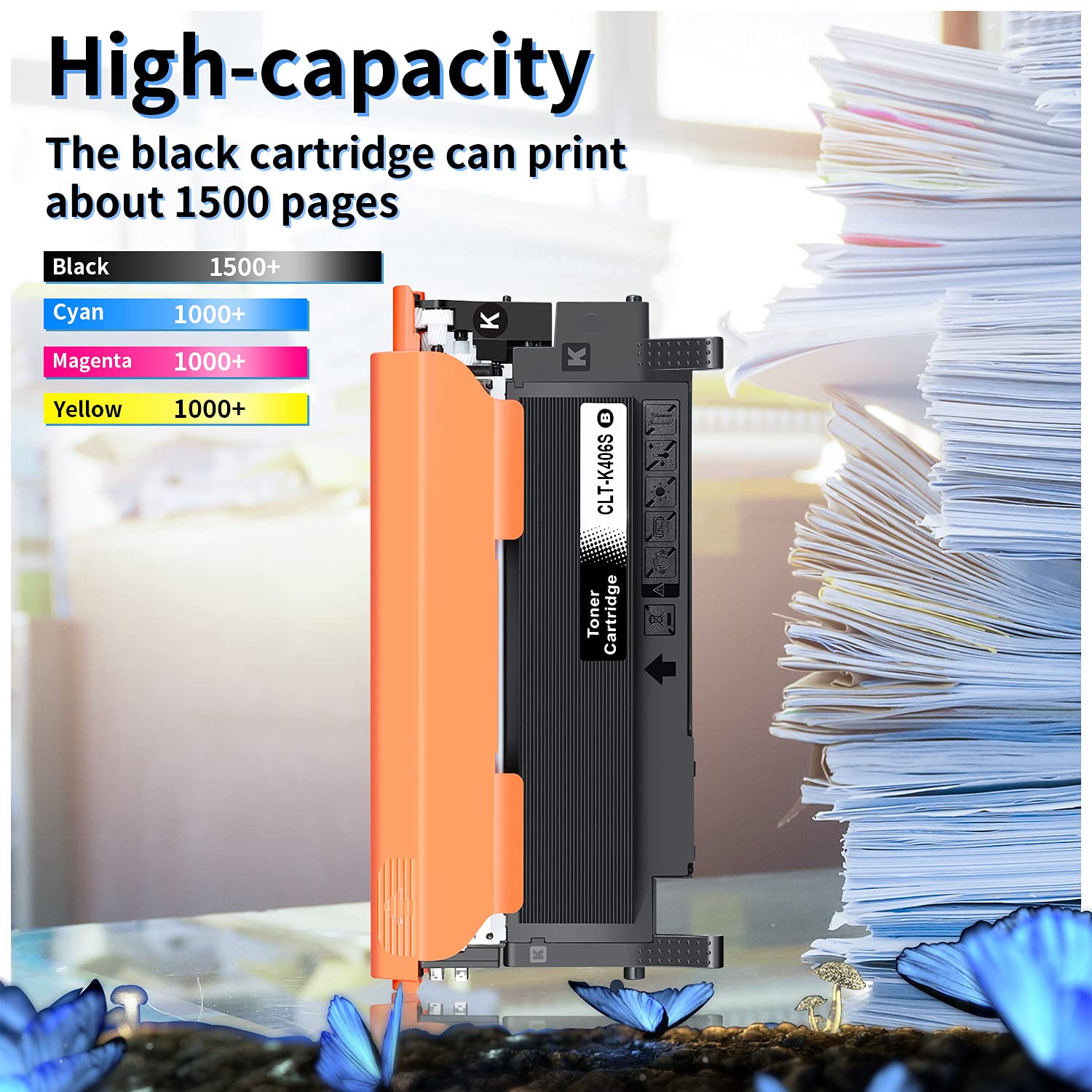 LOSMANN 5x Toner Compatible para Samsung CLT-K406S CLT-C406S CLT-M406S CLT-Y406S para Samsung Xpress C460W C410W C460FW C460 CLX-3305 3300 3305FW 3305FN 3305W 3305N CLP-360 365 365W 360N 368 360ND