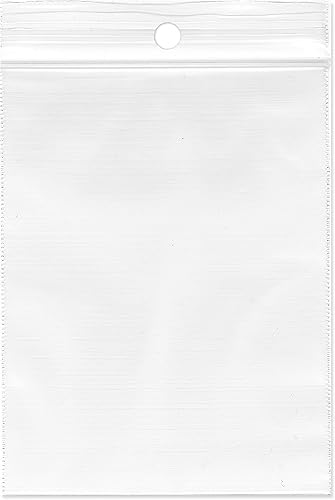 Plymor Bolsas de plástico con cierre con cremallera 2 mil con agujero para colgar 3 x 4 pulgadas paquete de 200
