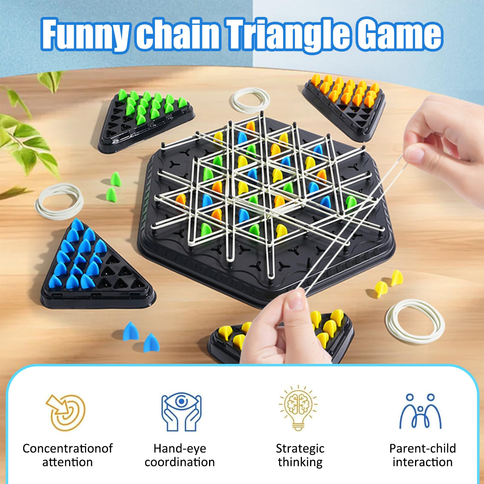 Jeu d'échecs Triangulaire,Jeu de société Famille,Jeu de stratégie