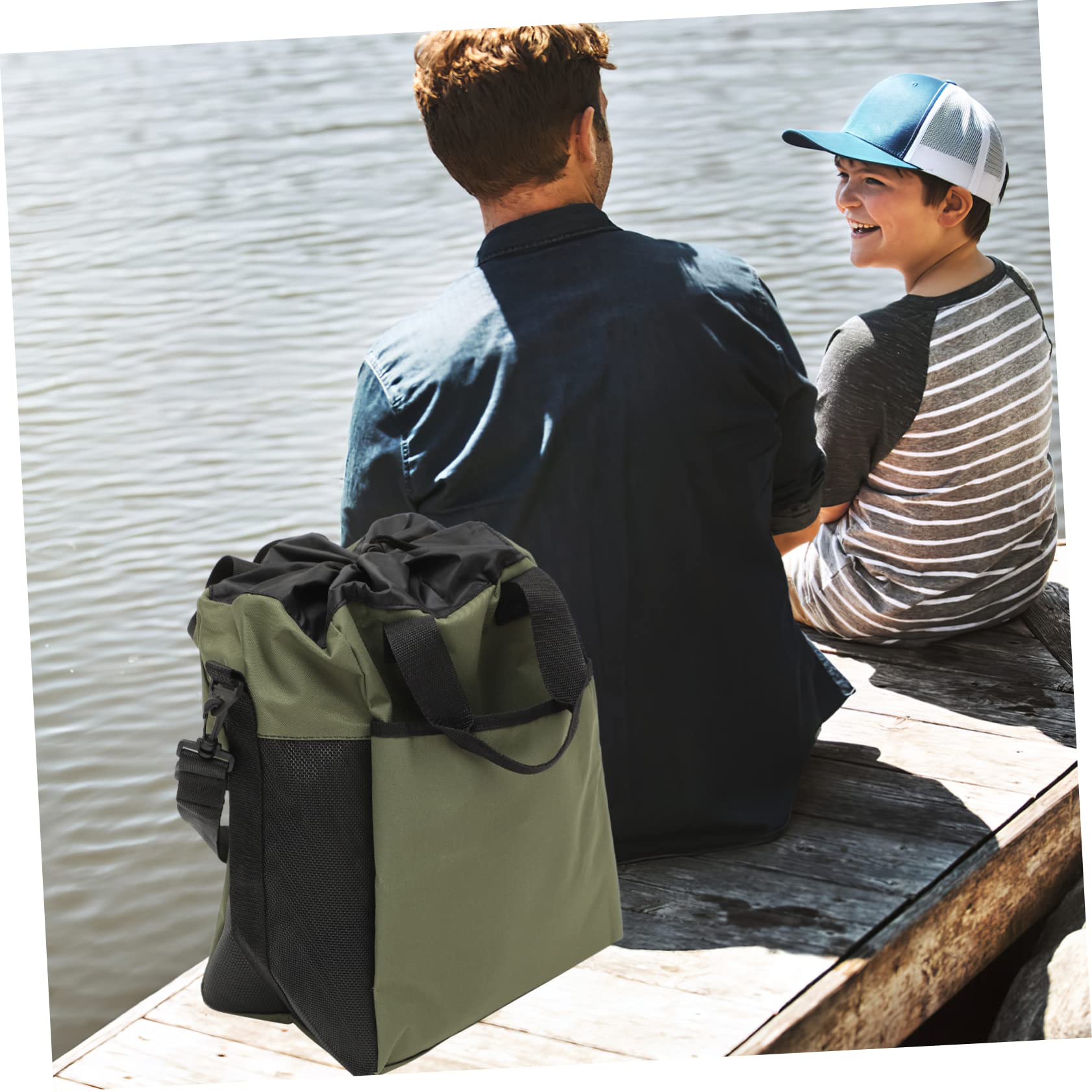 Borsa Sacco Organizer Comodo Rete Traspirante Oxford da Pesca Porta-stivali per Stivali Impermeabili e Abbigliamento Bagnato, per Pesca All'aperto