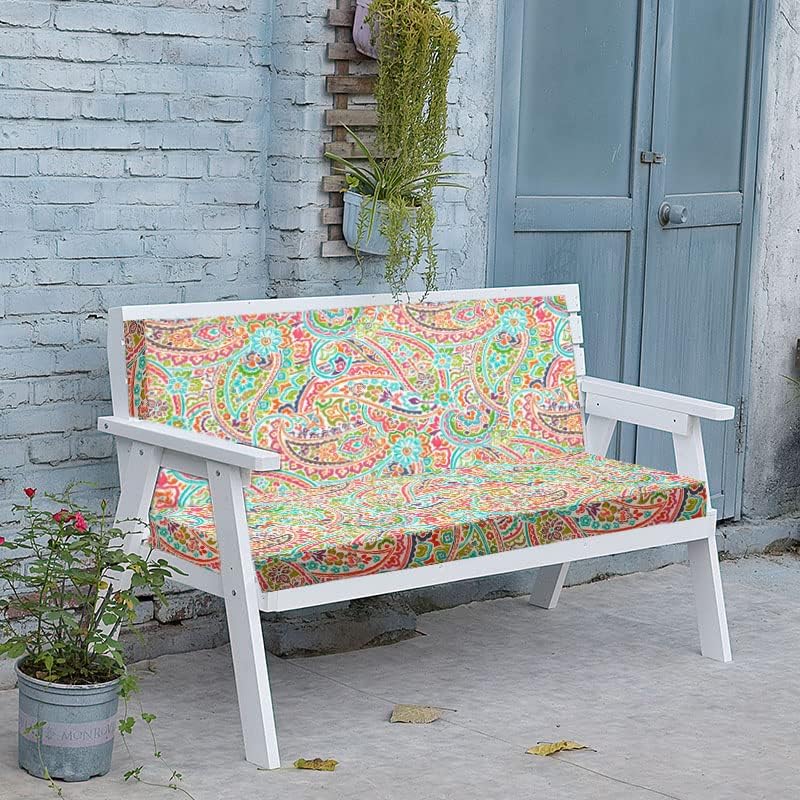 Miniatura 7 de FUNHOME Fundas de cojín para exteriores, 42 x 18 x 3 pulgadas, sin relleno. Fundas de cojín de repuesto para muebles de exterior, resistentes al