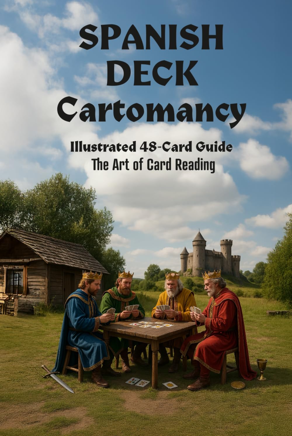 SPANISH DECK Cartomancy Illustrated 48-Card Guide: The Art of Card Reading
