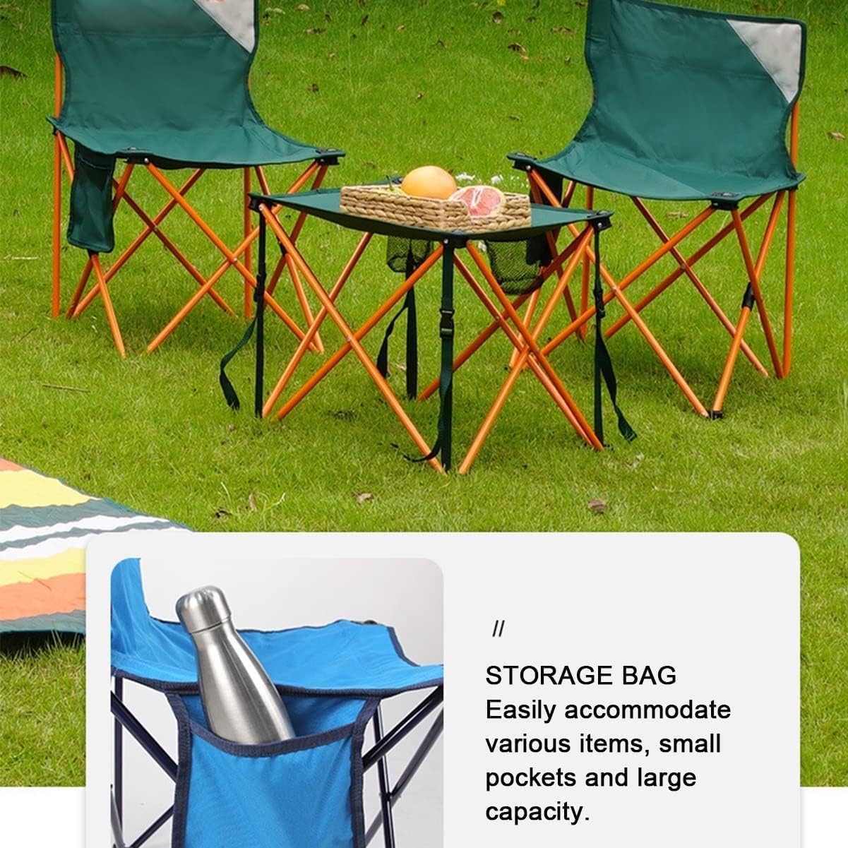 Sedia Da Mare Sedie Pieghevoli Da Esterno Relaxdays Set Da Sedie - Main Image