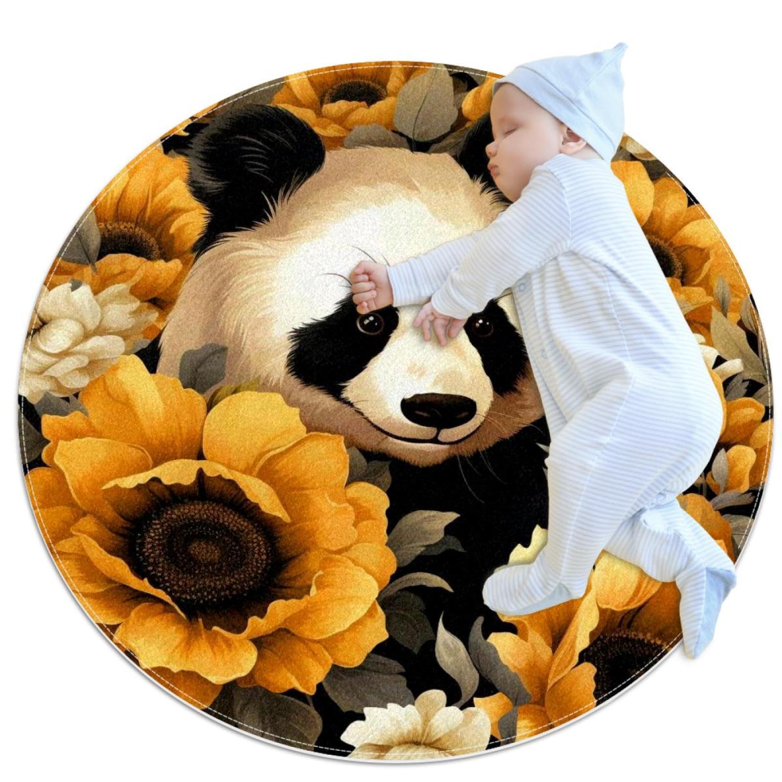 Tapis de salle de bain antidérapant évite les glissades avec style panda