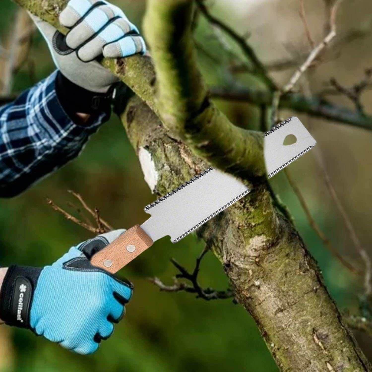 1 Sierra De Mano Pequeña, 1 Funda Protectora De Vaina De Mano A Prueba De Lesiones, Herramientas De Corte De Carpintería De Precisión, Cubierta De Almacenamiento De Sierra.