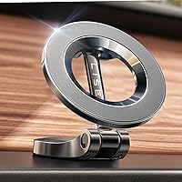 LISEN MagSafe Car Mount for iPhone 17 Pro Max/16/15 - Slim Magnetic Dash Phone Holder, Strong 3M Adhesive, 360° Rotation Car Accessories
