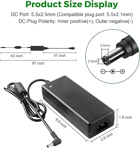 Miniatura 2 de Fuente de alimentación de 12 V 10 A CA 100-240 V a CC Convertidor transformador 12 voltios 10 amperios 120 W con conector de salida CC de 0.217 in x