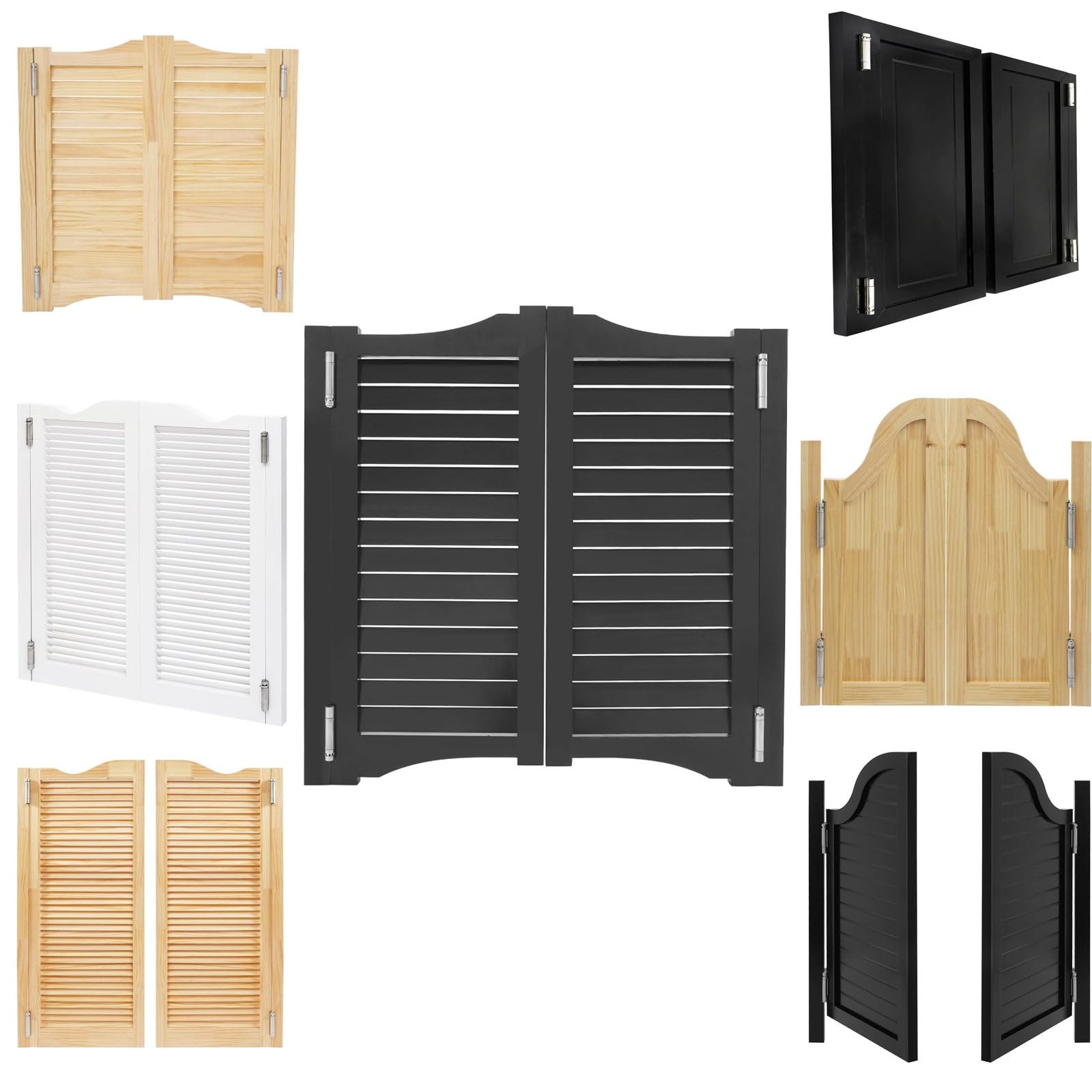 Porte Saloon En Bois porte battante de bar, Style Western Porte Cowboy Porte De Séparation Porte de Café pour Escalier Salle De Bain Cuisine