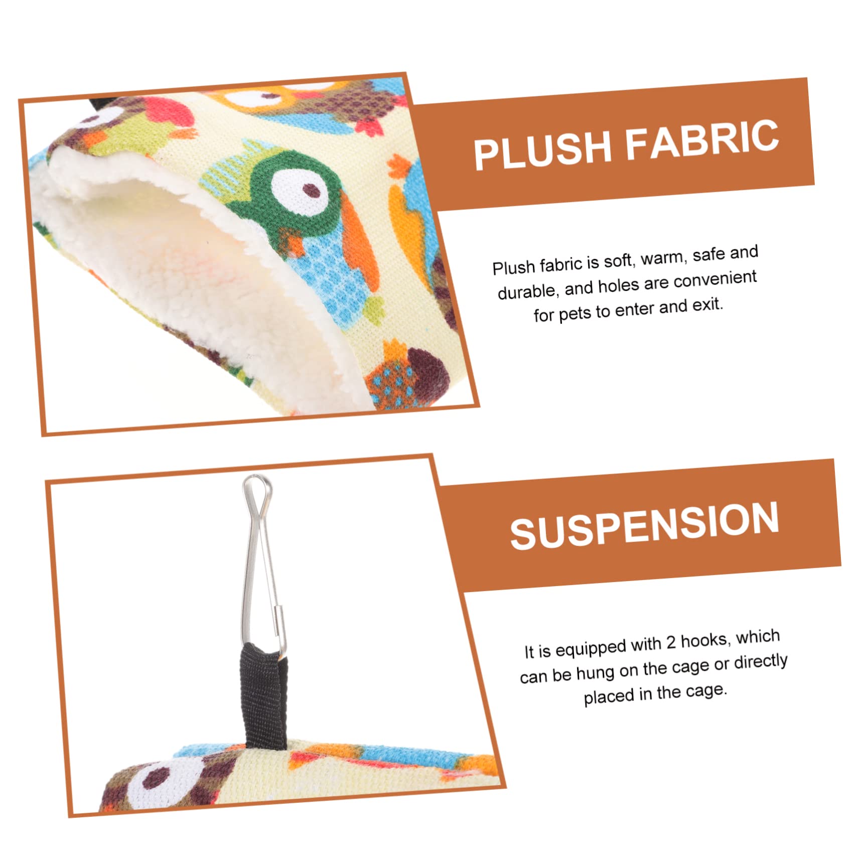 Mipcase 5pezzi Tunnello Per Piccoli Animali Con Design Unico Rifugio Caldo Per Criceti e Furetti Accessorio Per Gabbie Gioco Comodo e Sicuro Per Animali Domestici