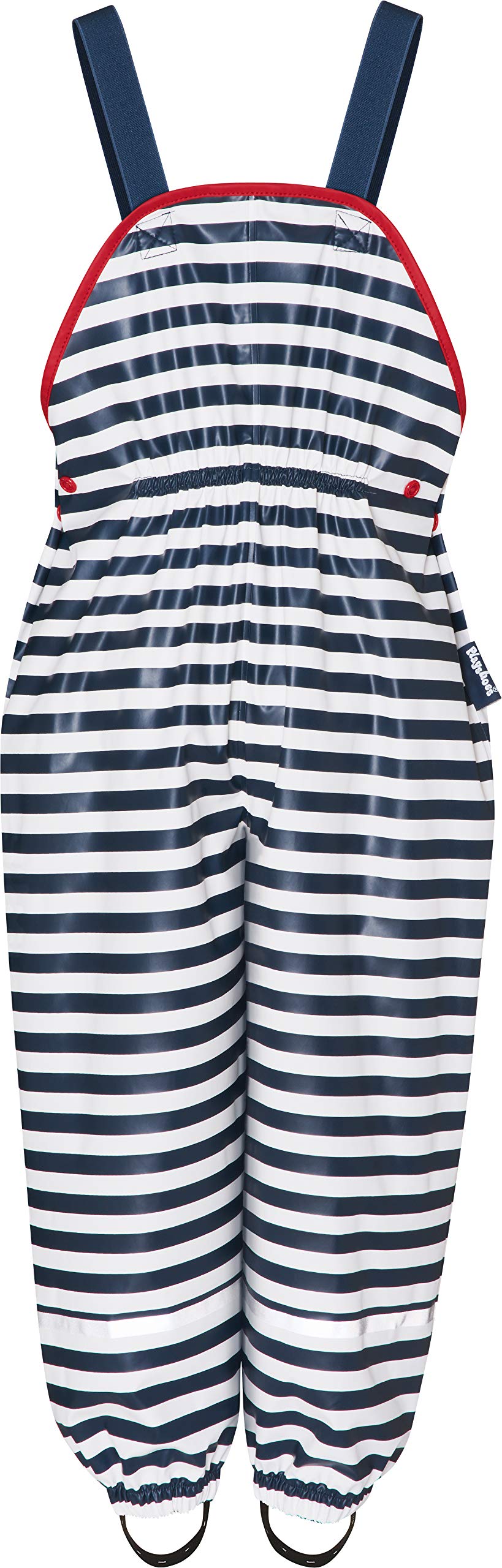 Playshoes Matschhose Regenlatzhose Ungefüttert Unisex Kinder Wind- und wasserdichte Regenhose Regenbekleidung, Maritim, 104 – Ansicht 2