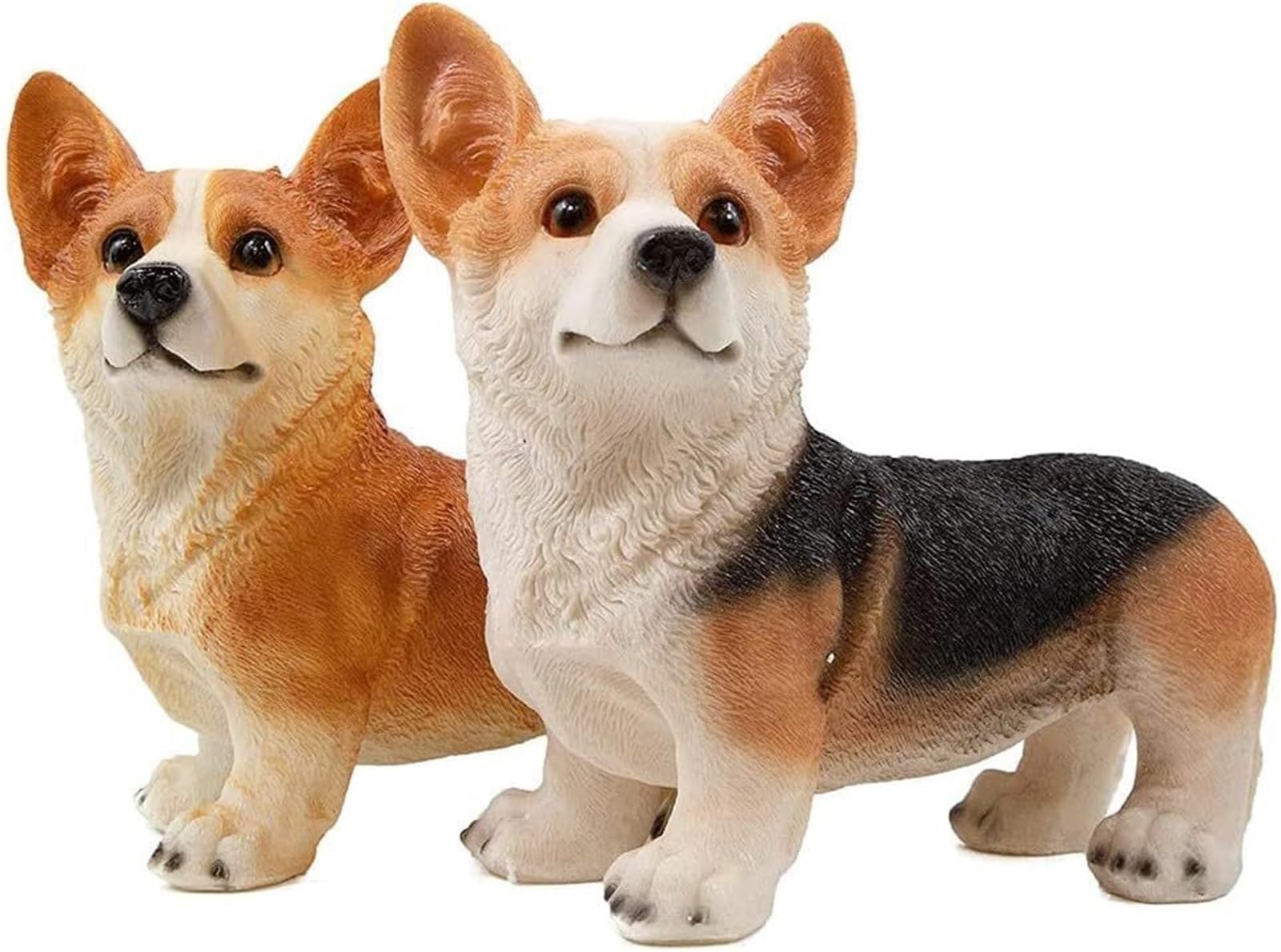 Arte per esterni Statua da giardino for cani in resina for Corgi Scultura esterno Decorazioni per il giardino anteriore(Black)